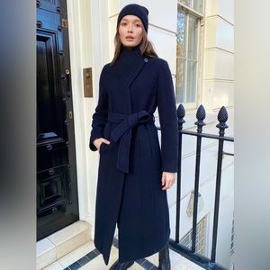Babaton Connor Coat in Navy